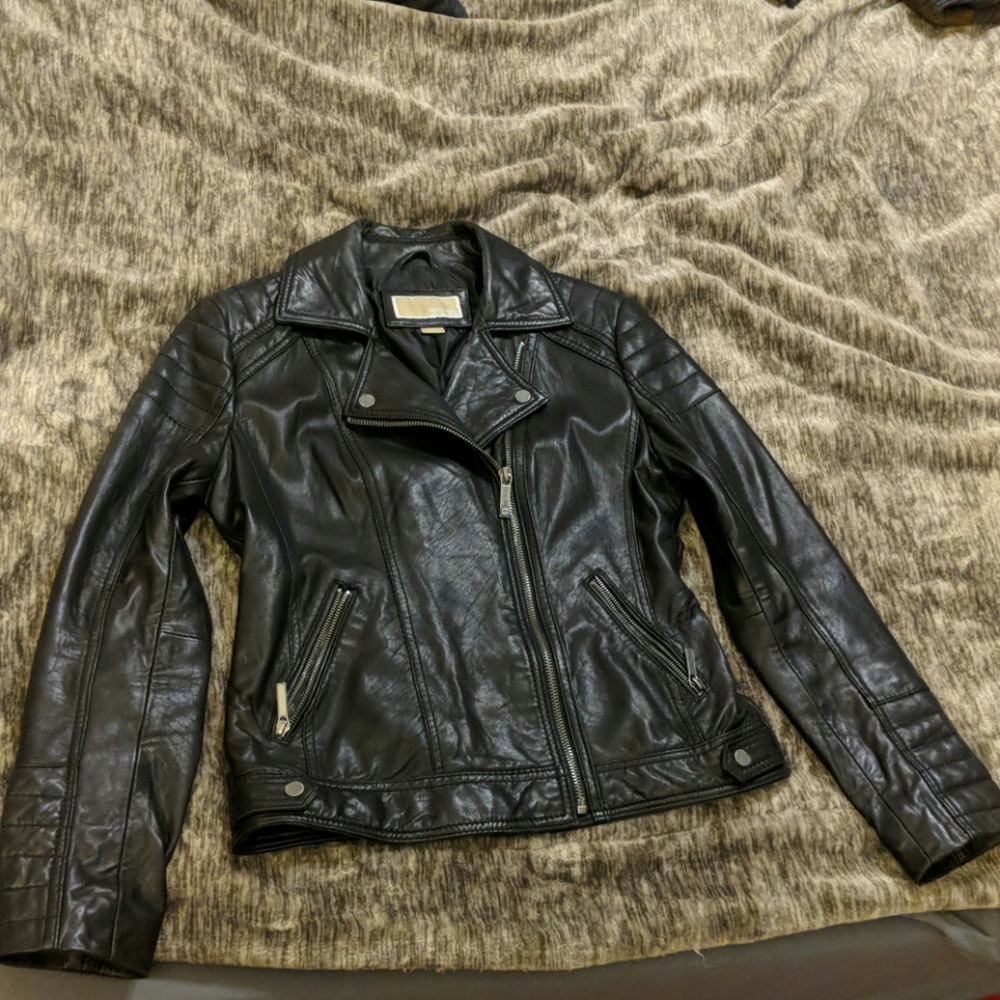 Michael Kors 100% Leather Moto Jacket